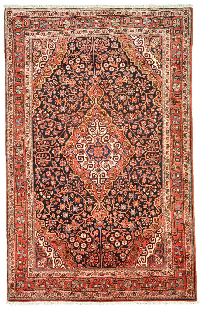 Jozan Tappeto persiano 140 x 210 Blu (Iran) Annodato A Mano
