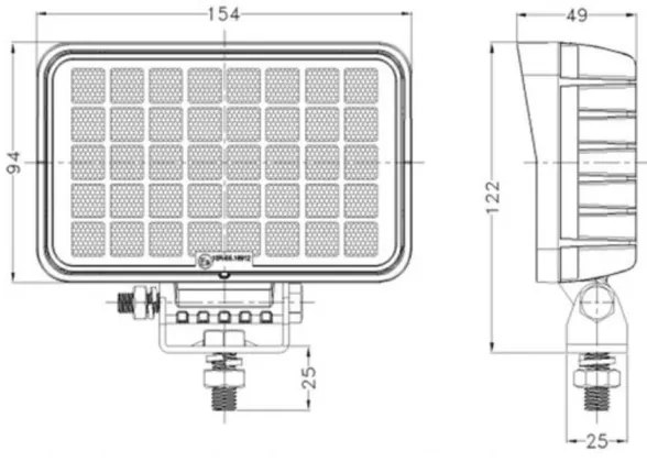 Faretto LED per auto  OSRAM LED/40W/10-30V IP68 5700K