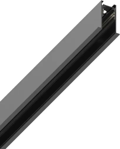 Ego recessed trim profilo sistema lineare binario nero 100cm in all...