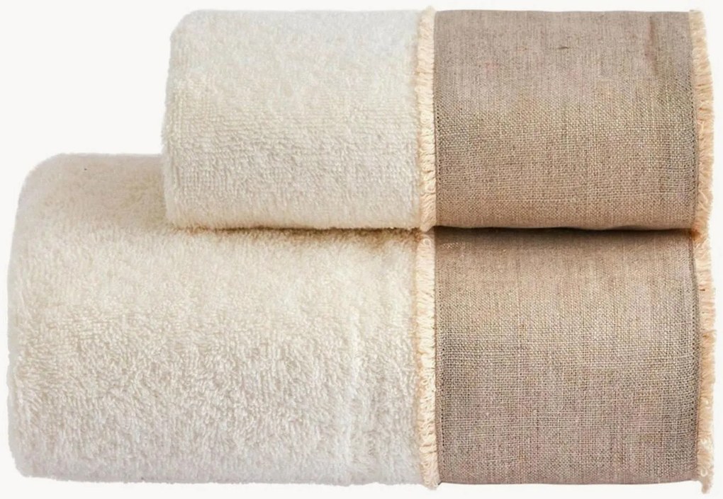 Set di 2 asciugamani in cotone Nicol