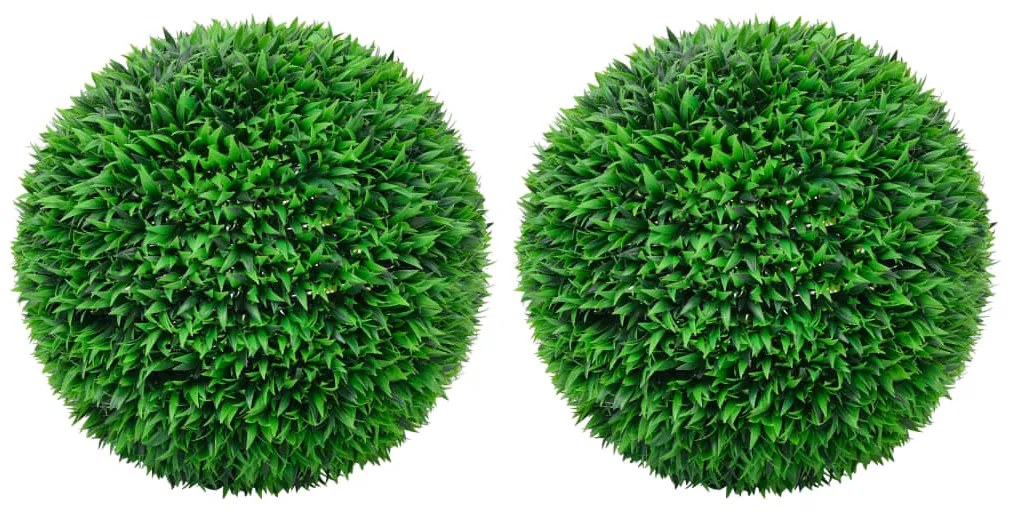 Sfere Di Bosso Artificiale 2 Pz 55 Cm /