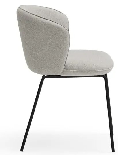 Set di sedie da pranzo grigio chiaro in imbottito 2 pz Add – Teulat