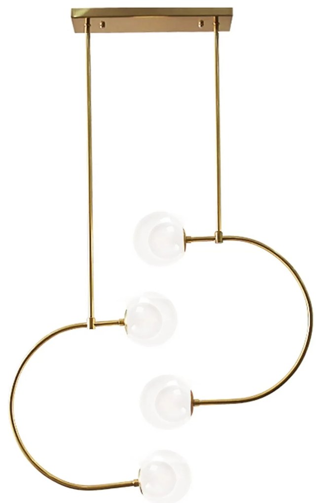 Lampada a sospensione Sfere di vetro APP639-4CP Oro