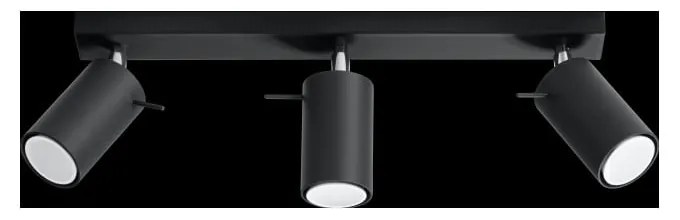 Plafoniera nera Etna - Sollux