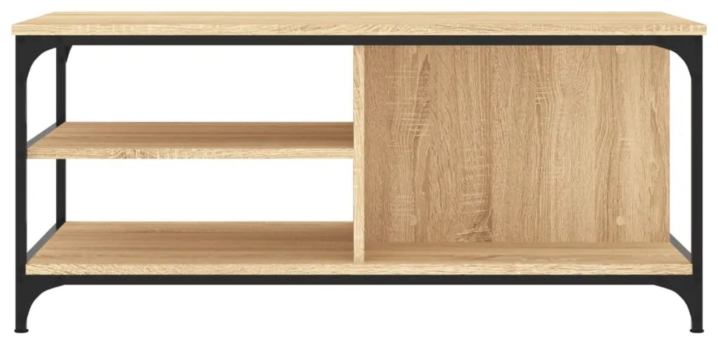 Tavolino da salotto rovere sonoma 100x50x45cm legno multistrato