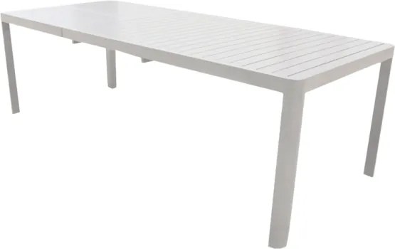 Tavolo In Alluminio Allungabile Telescopico 100x230-300 Cm Telex Bianco