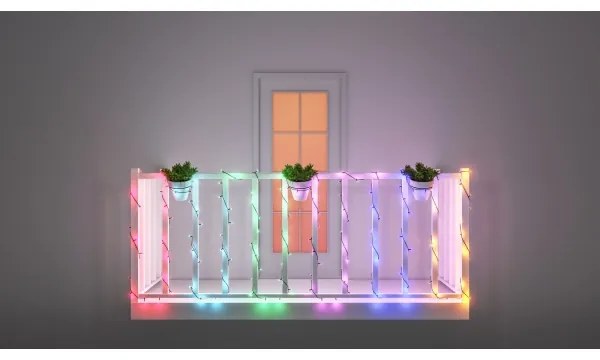 WiZ - Catena LED RGBW dimmerabile per esterni 160xLED 20m IP44 2700-5000K Wi-Fi