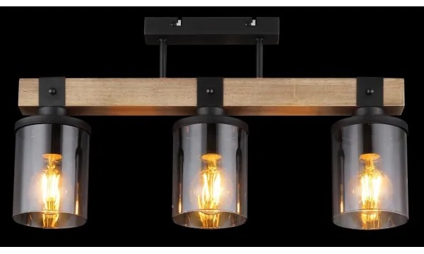 Globo 15555-3D - Lampadario a plafone LILA 3xE27/60W/230V