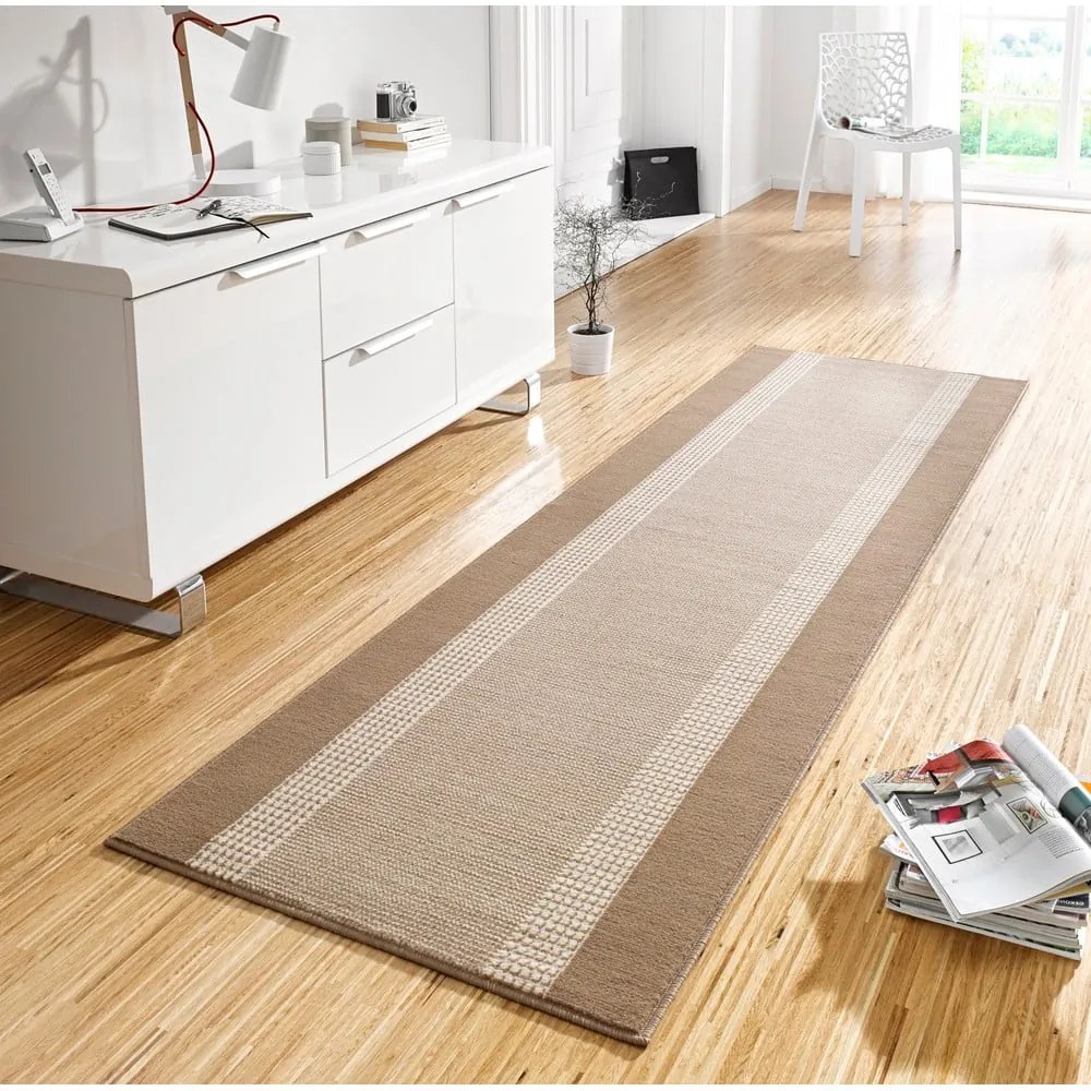 Runner beige-marrone , 80 x 200 cm Basic - Hanse Home