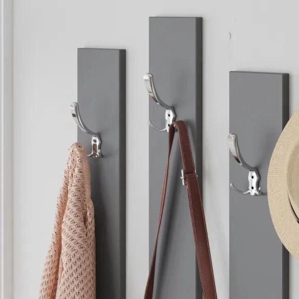 Mobile ingresso Ramda tortora antracite con scarpiera e specchio