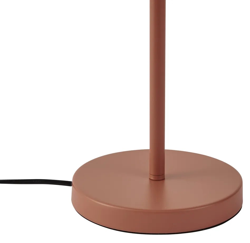 Lampada da tavolo retrò color moka in acciaio 45 cm - Pauly