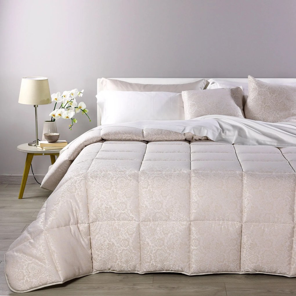 Trapunta Matrimoniale Galia Dreaming, in raso jacquard
