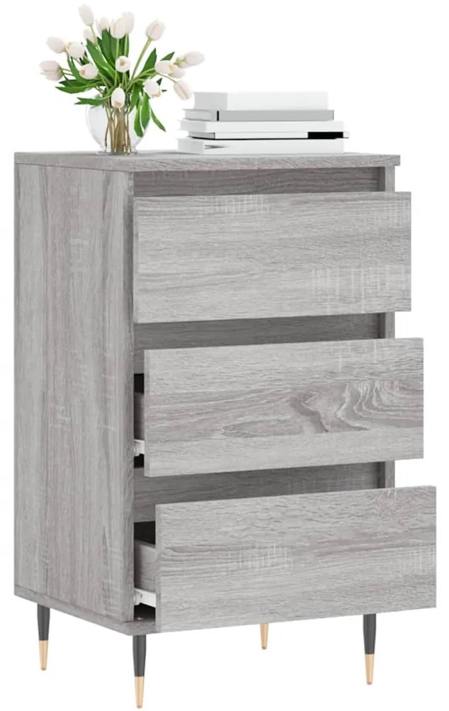 Credenza grigio sonoma 40x35x70 cm in legno multistrato