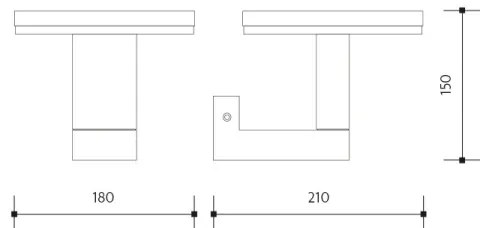Applique a LED da esterno BARI LED/10W/230V 4000K IP54 antracite