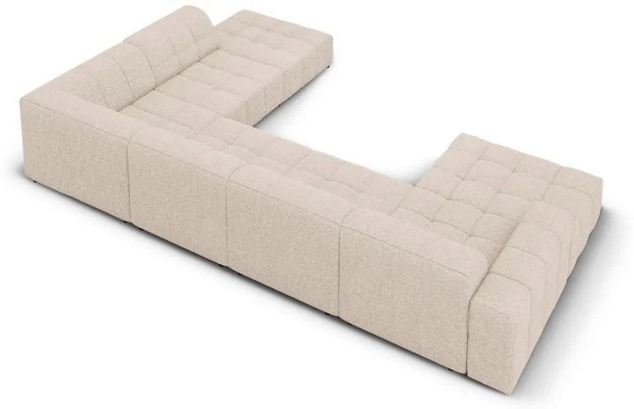 Divano angolare beige (angolo destro/"U") Chicago - Cosmopolitan Design