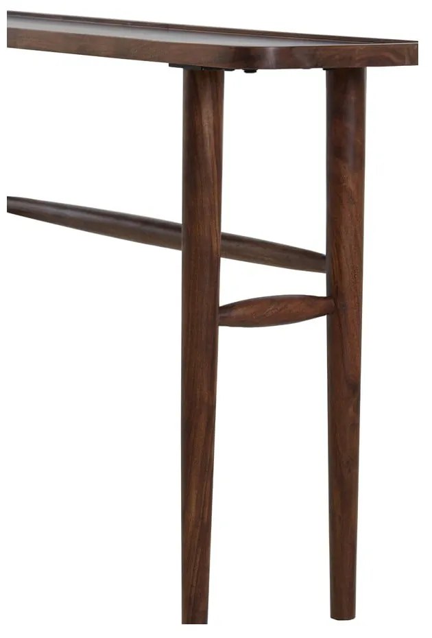Consolle in acacia massiccia marrone 30x140 cm Qiano - Light &amp; Living