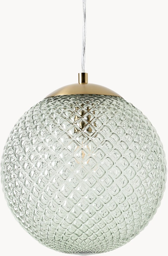 Lampada a sospensione piccola in vetro Lorna