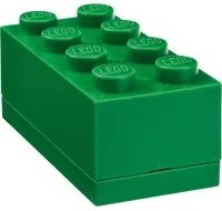 Mini scatola verde rettangolare Lego