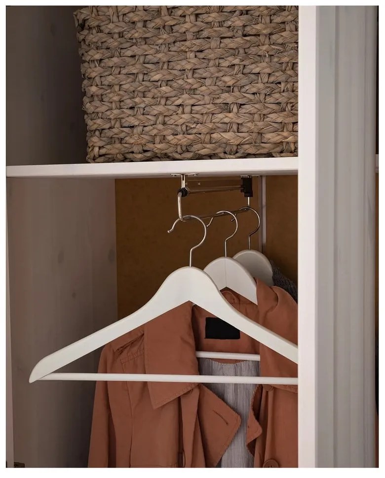 Armadio in legno di pino bianco 65x180 cm Anita - Støraa