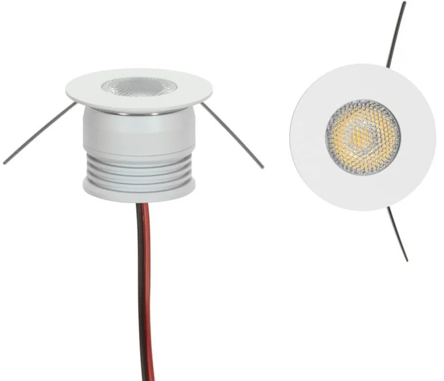 Faretto Segnapasso LED 3W, IP44, Bianco, 25°, 220V Colore Bianco Caldo 3.000K