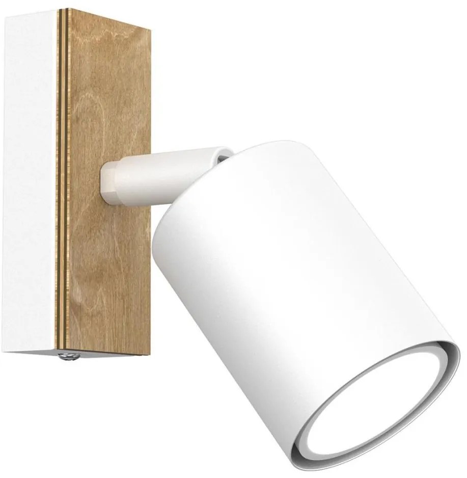 Faretto da parete TULON 1xGU10/8W/230V bianco/quercia