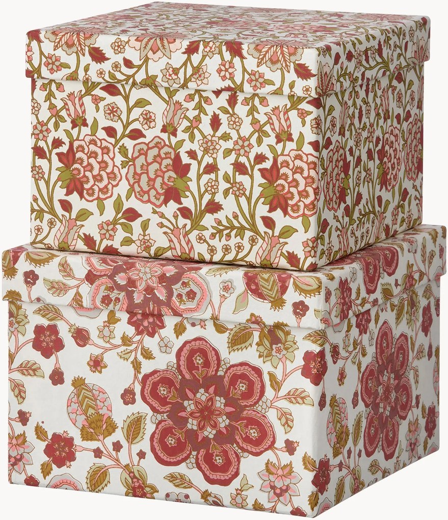 Set di 2 scatole decorative fatte a mano Amara