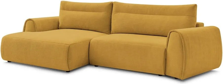 Divano angolare in giallo ocra Aden – Bobochic Paris