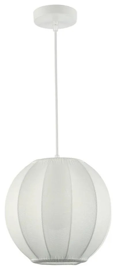 Lampadario a sospensione DANA su cavo, 1xE27/15W/230V, diam. 25 cm, bianco
