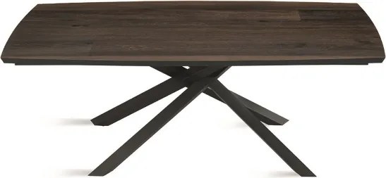 Tavolo fisso FLOYD 200 cm con piano in Rovere Termico