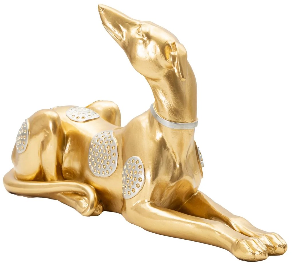 Statua Elegante di Cane Sdraiato 32,2x9,5x18,3 cm