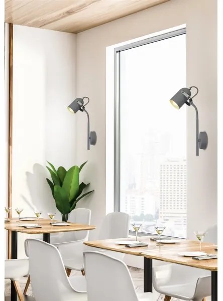 Applique GRAY 1xE14/40W/230V