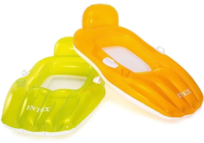 56805 poltrona materassino gonfiabile Chill 'n Float Lounges con toppa di riparazione per mare piscina lago - Intex