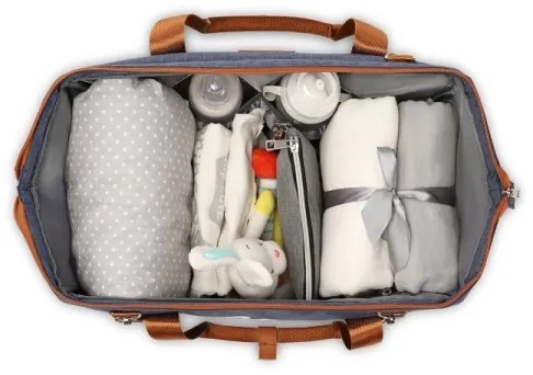 Lionelo - Borsa fasciatoio per passeggino IDA Blue Denim