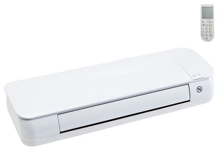 Termoventilatore ceramico mobile EQUATION Clam bianco 2000 W