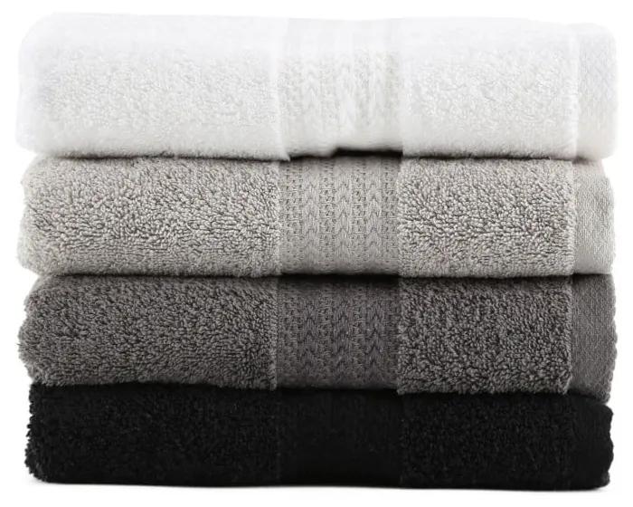 Set di 4 asciugamani in cotone Shadow, 50 x 90 cm - Foutastic