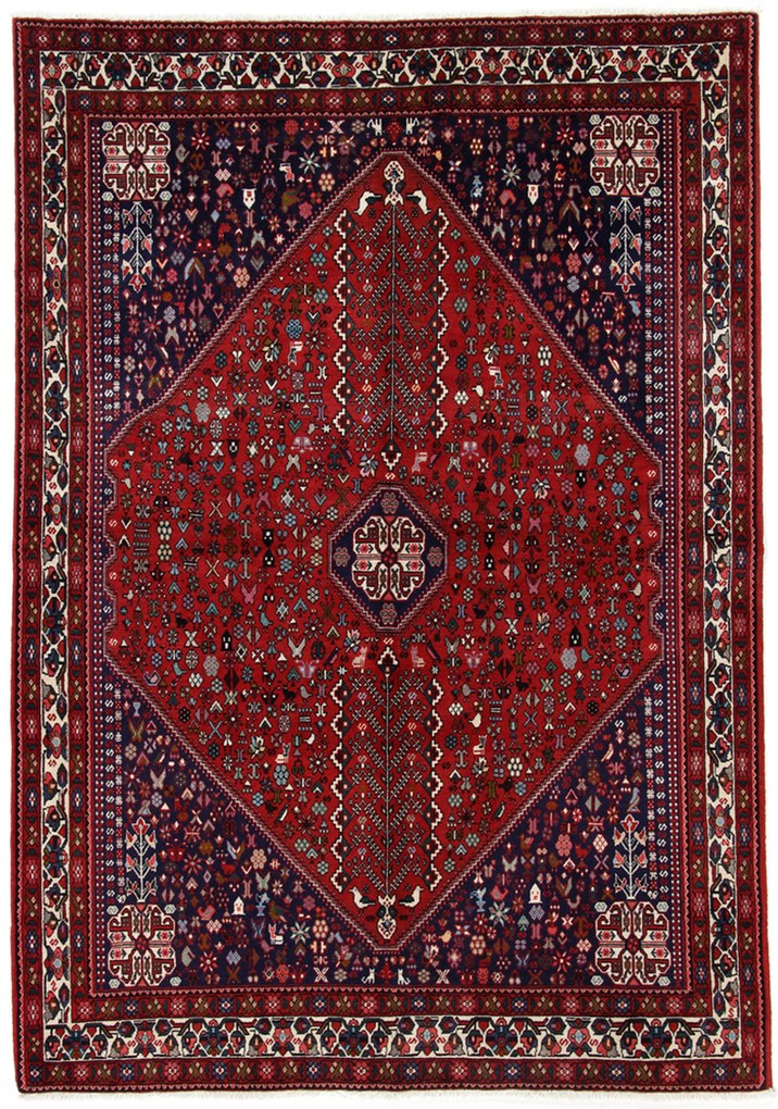 Abadeh Tappeto 180 x 260 (Iran) Annodato A Mano