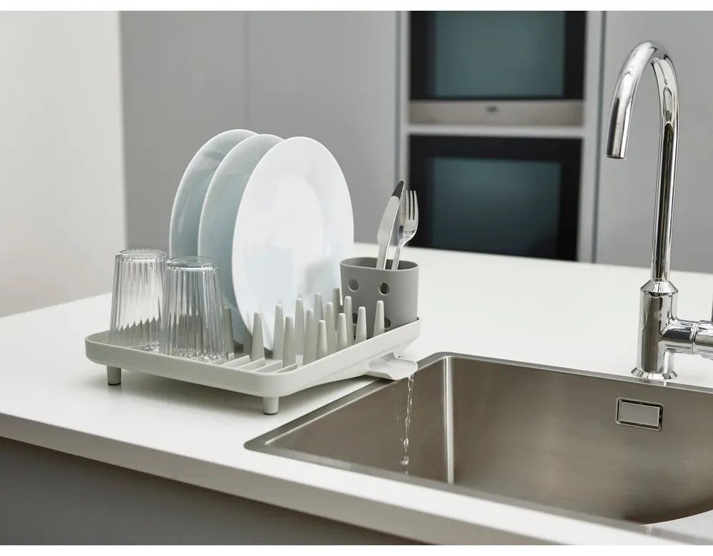 Vassoio di raccolta in plastica grigio chiaro 33,5x31,5 cm Duo - Joseph Joseph