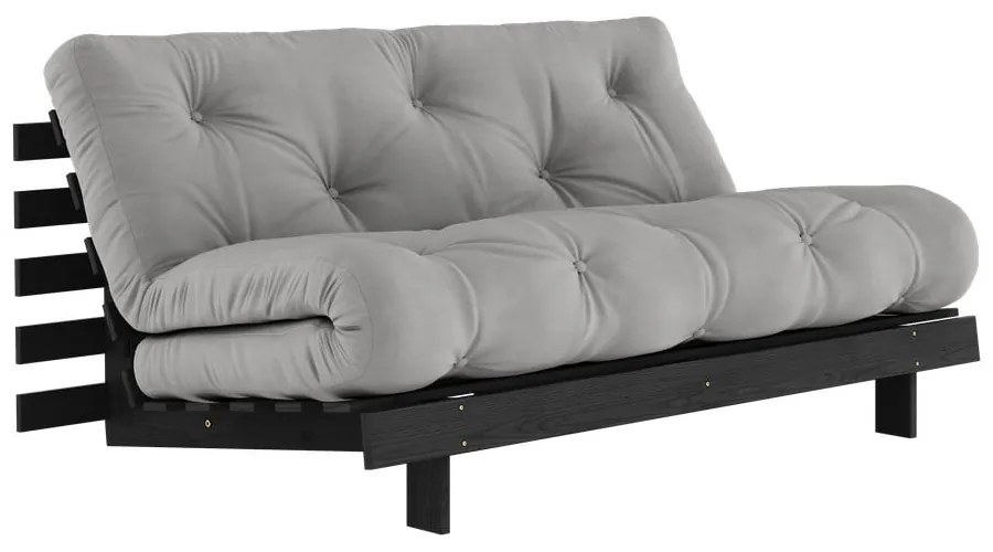 Divano letto grigio 160 cm Roots Black Night - Karup Design