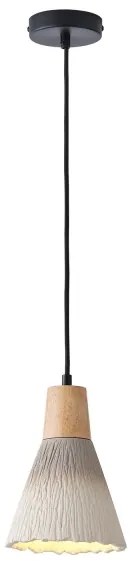 Lampadario a sospensione con filo 1xE27/15W/230V color crema