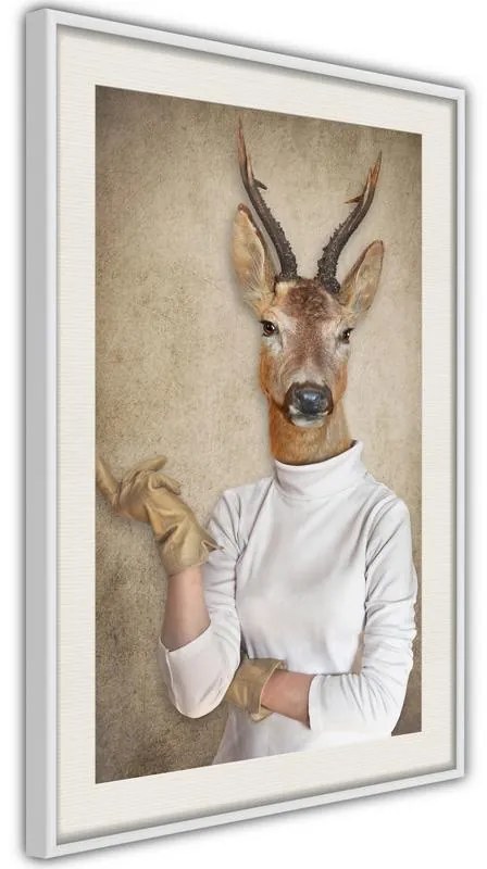 Poster  Animal Alter Ego: Capreolus  Cornice Quadri Cornice nera, Larghezza x Altezza Home decor 30x45