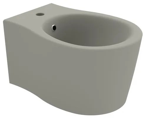 Bidet sospeso grigio opaco soft OLYMPIA CERAMICA L 36 x H 42 x P 55 cm