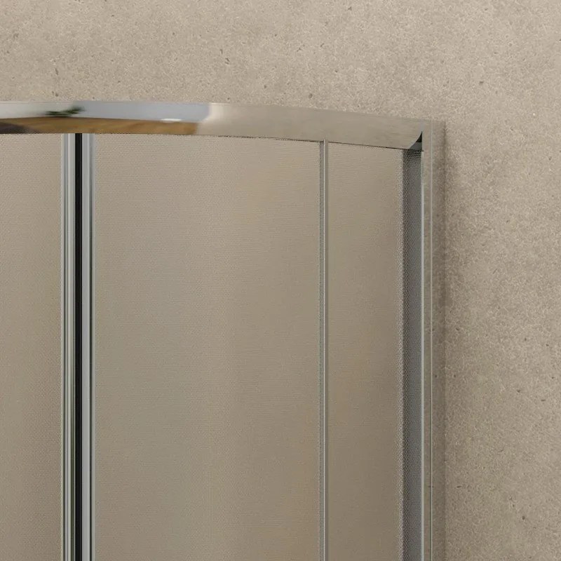 Box doccia semicircolare 90x90 cristallo opaco altezza 180cm | K400 - KAMALU