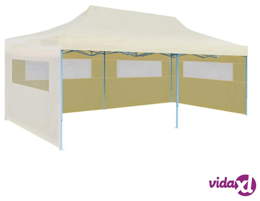 vidaXL Tenda per Feste Pop-Up Pieghevole Crema 3 x 6 m
