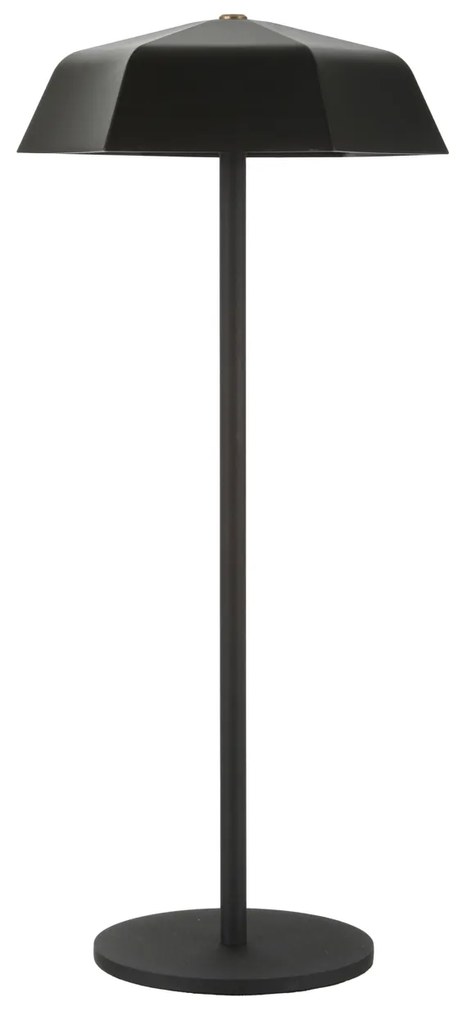 Lampada da tavolo senza fili 33 cm ombrello nera