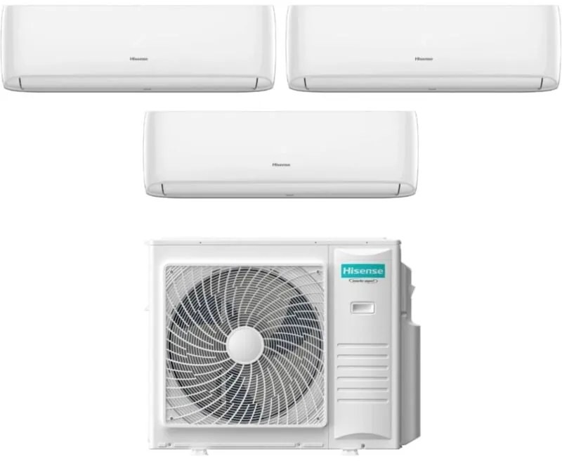 Condizionatore Trial Split Hisense Hi-Comfort 9+9+18 con 5AMW105U4RQC R-32 Wi-Fi Integrato