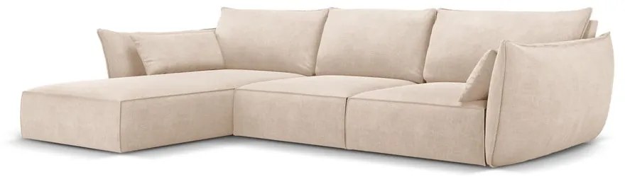 Divano angolare beige (angolo sinistro) Vanda - Mazzini Sofas