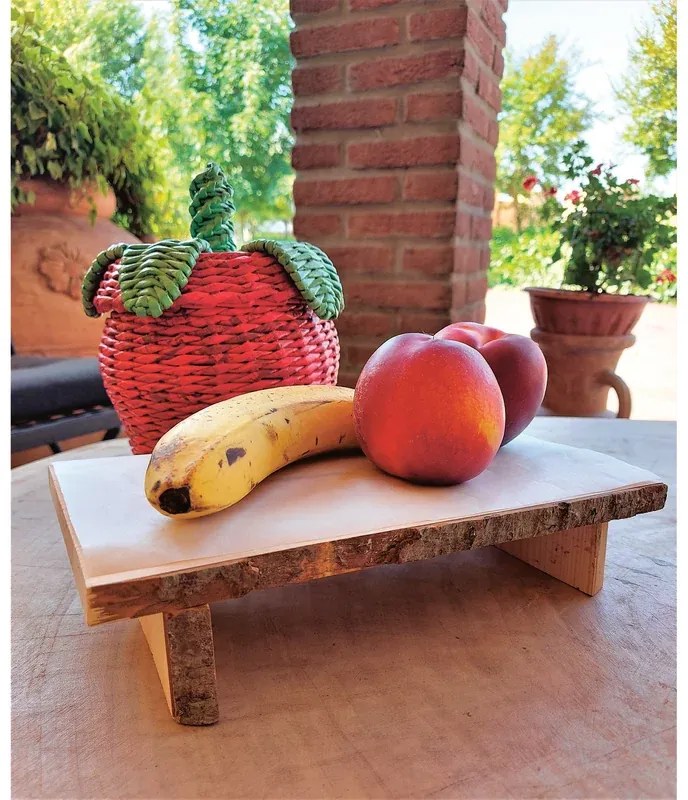 Set di 5 taglieri ASCHIERI DE PIETRI rettangolare in legno beige 30 x  cm
