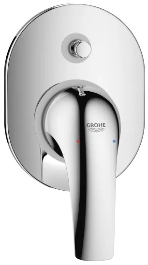 GROHE 29043000 - Miscelatore per vasca EUROCUBE, cromato lucido