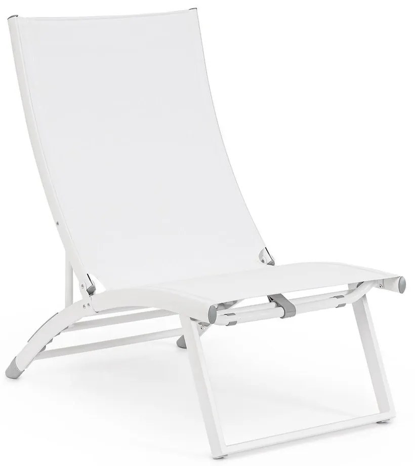 Sdraio da giardino bianca in metallo Taylor – Bizzotto