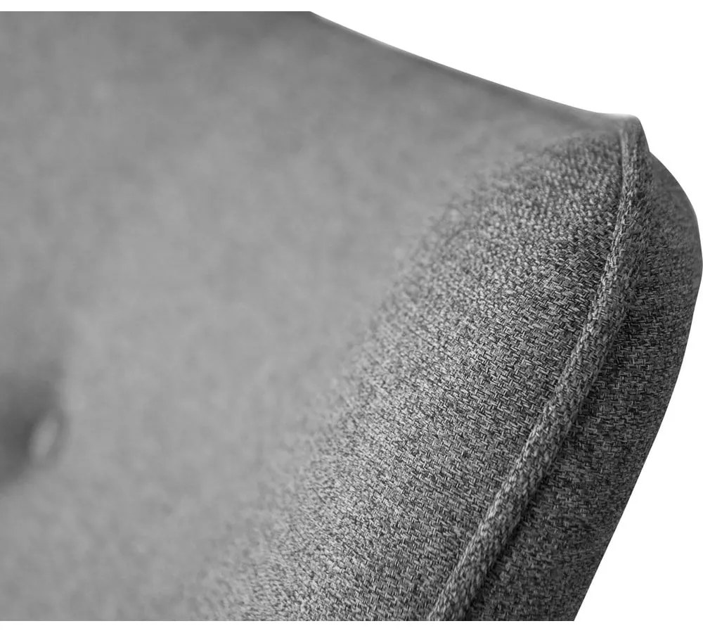 Poltrona con poggiapiedi grigia Niko – Ropez